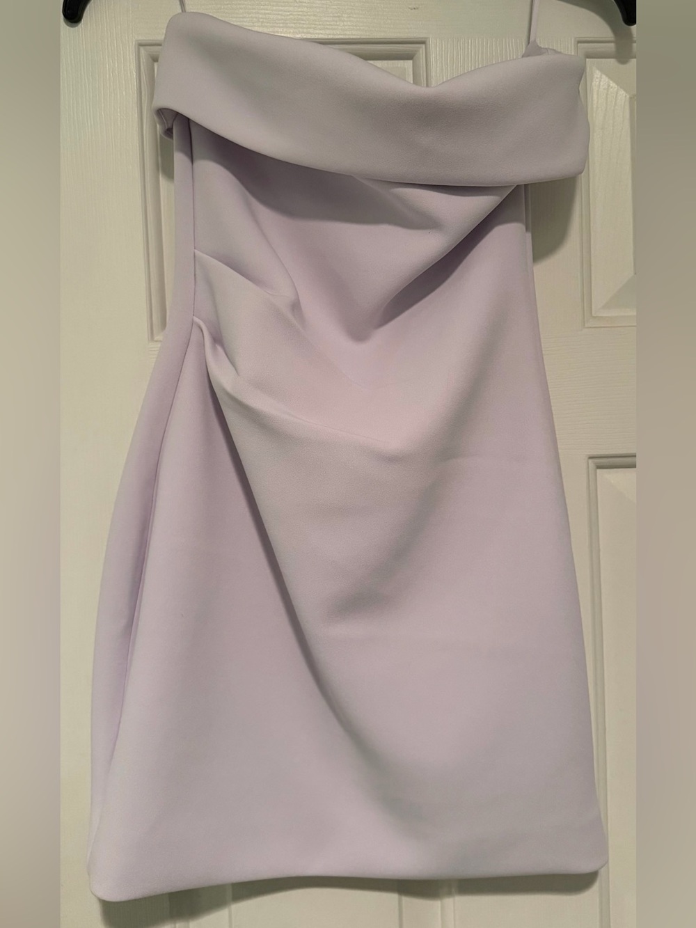 Aritzia Babaton Strapless Lavender Fold-Over Dress NWT